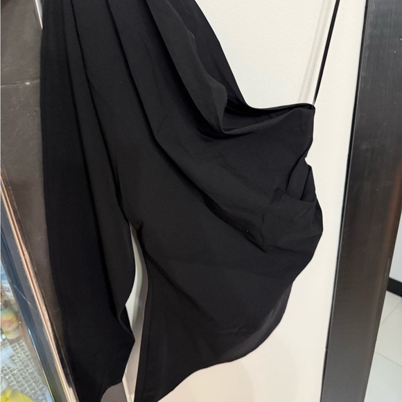 Zara Black One-Shoulder Blouse - Picture 2 of 5